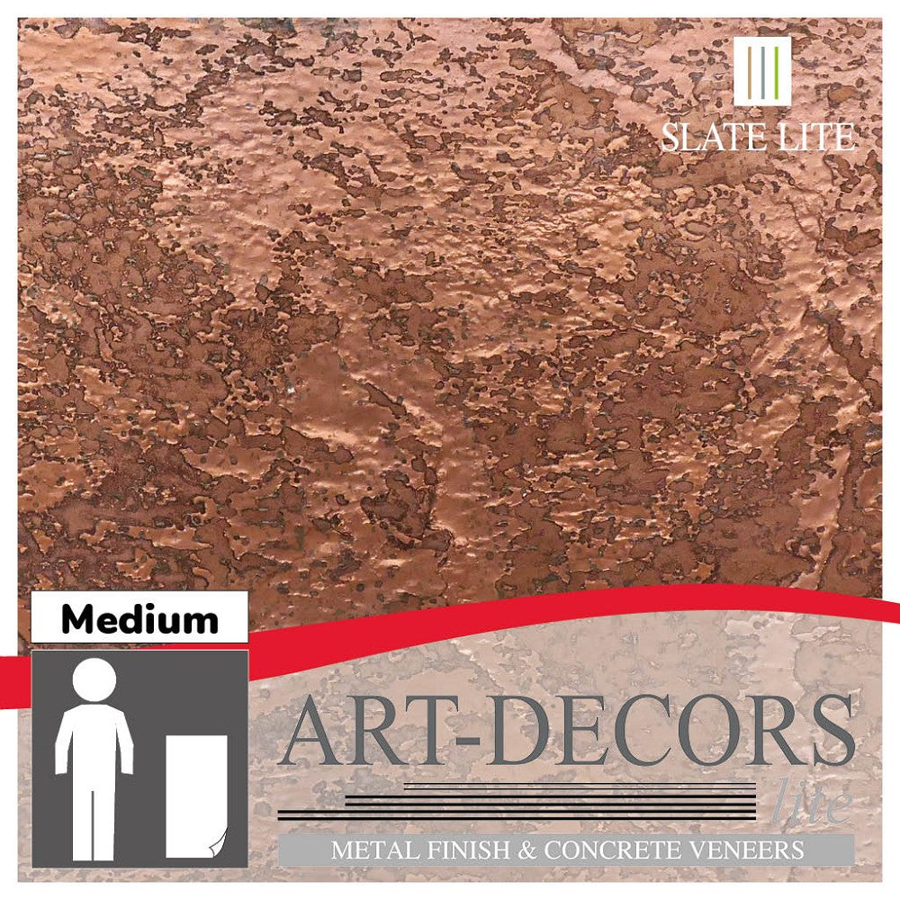 Metallic Copper 110x55 cm (mixed)