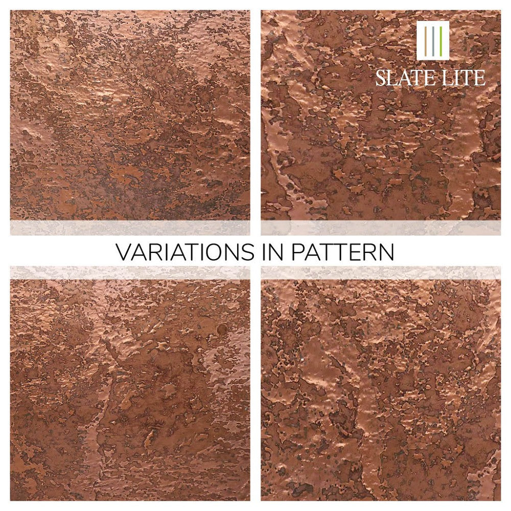 Metallic Copper 110x55 cm (mixed)