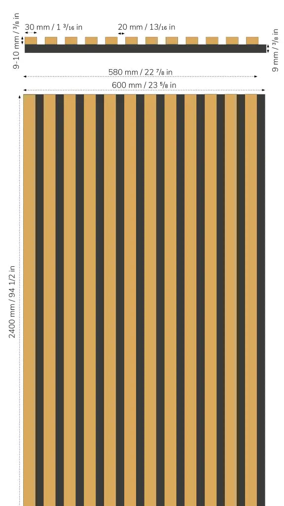 Zestaw Bookmatching z 6 paneli akustycznych Slate-Lite ARCTIC WHITE, 240 × 60 cm