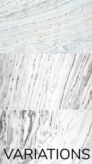 Zestaw Bookmatching z 6 paneli akustycznych Slate-Lite ARCTIC WHITE, 240 × 60 cm