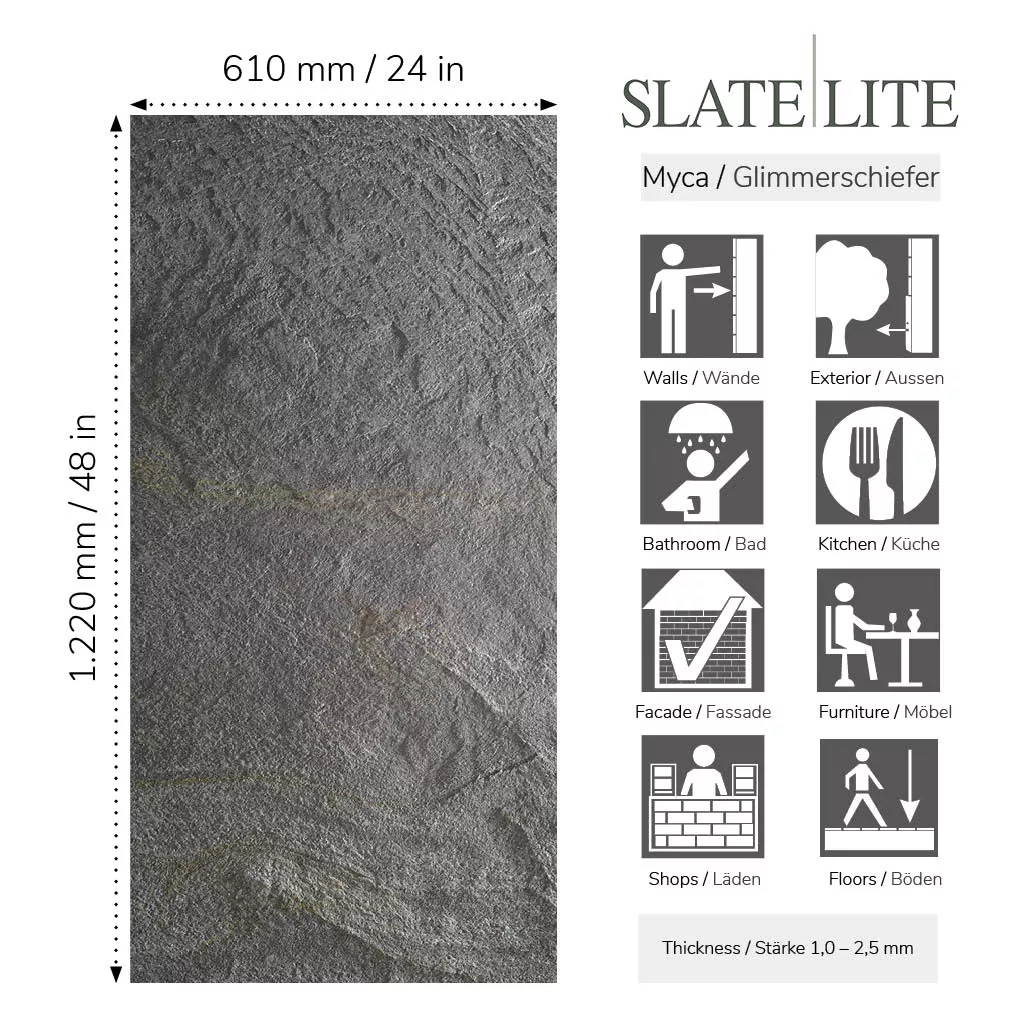 Slate-Lite Galaxy Black 122x61